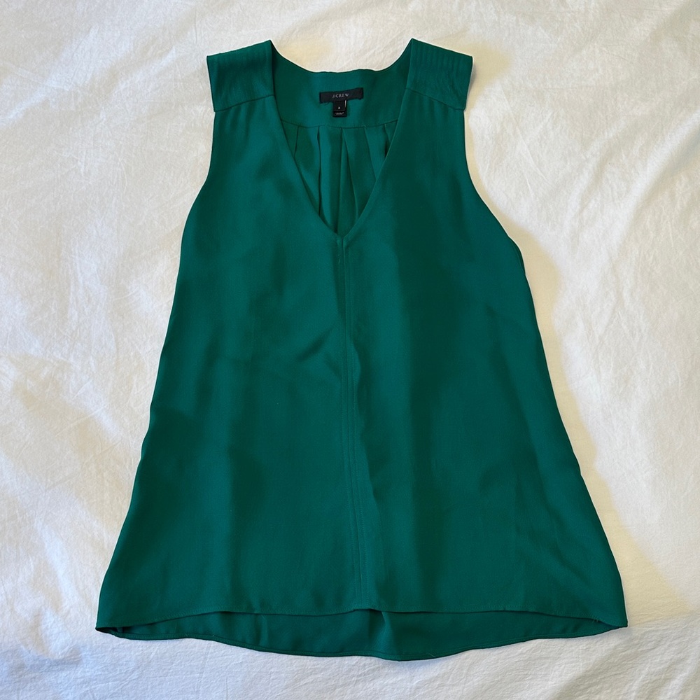 J. Crew Teal Sleeveless Tank Top
